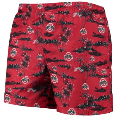 NCAA Ohio State Buckeyes Island Palm Swim Trunks