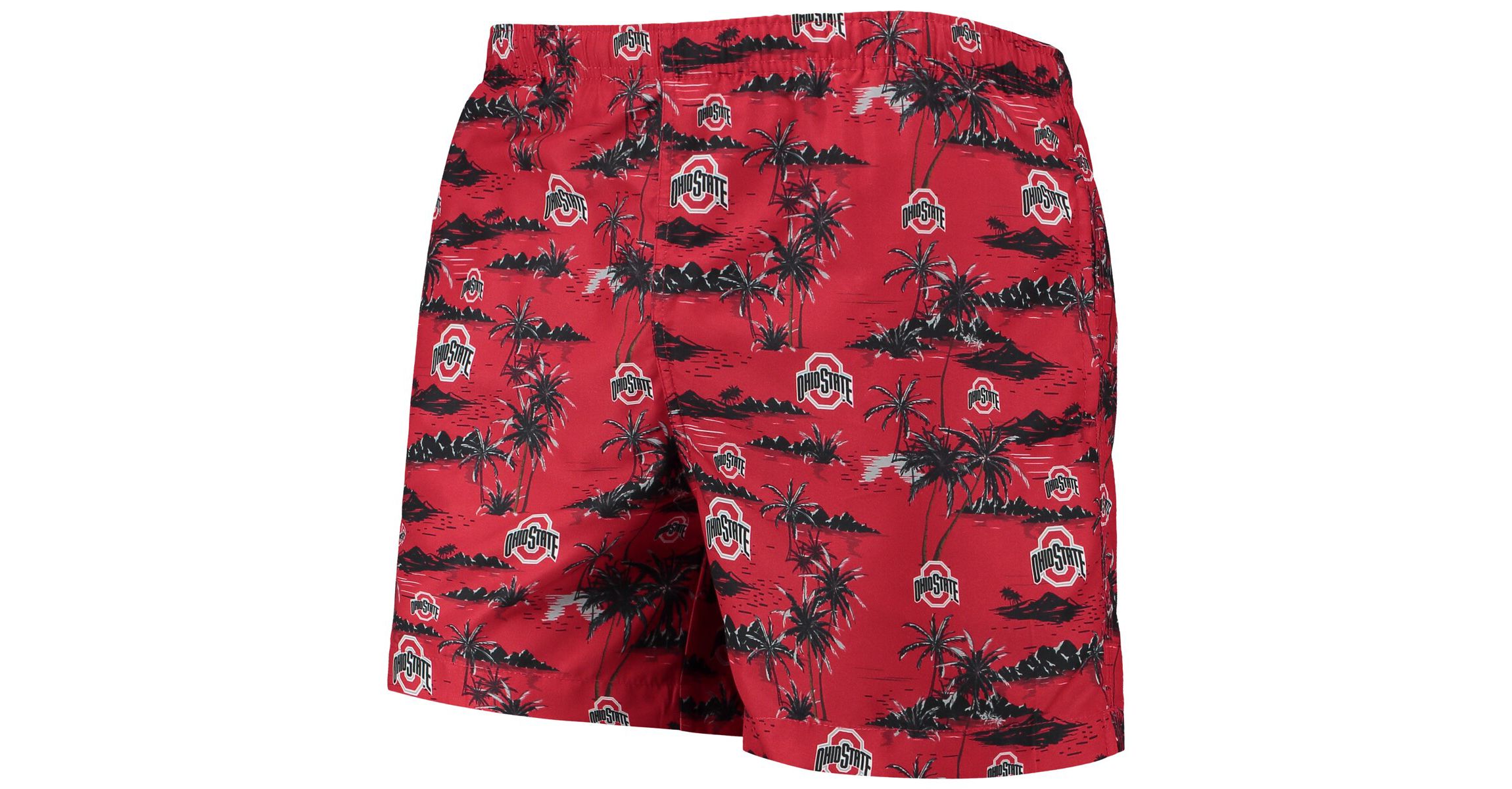 NCAA Ohio State Buckeyes Island Palm Swim Trunks
