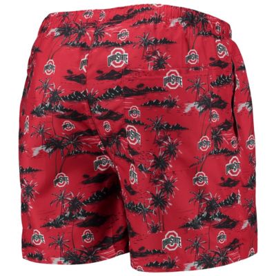 NCAA Ohio State Buckeyes Island Palm Swim Trunks