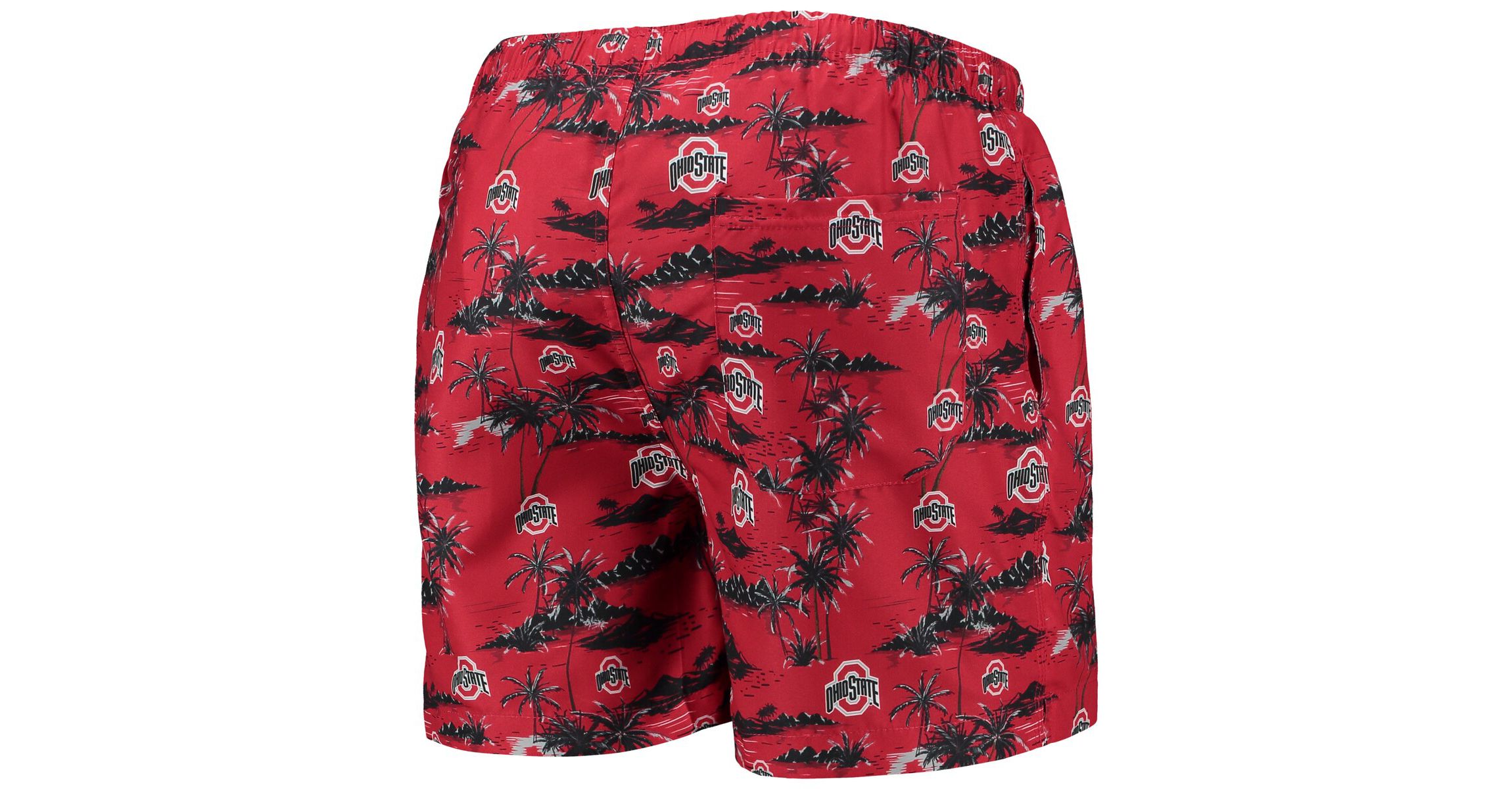 NCAA Ohio State Buckeyes Island Palm Swim Trunks