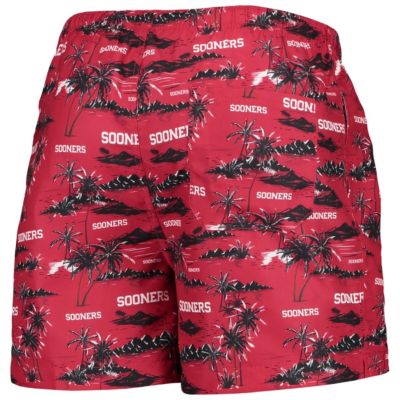 NCAA Oklahoma Sooners Island Palm Swim Trunks