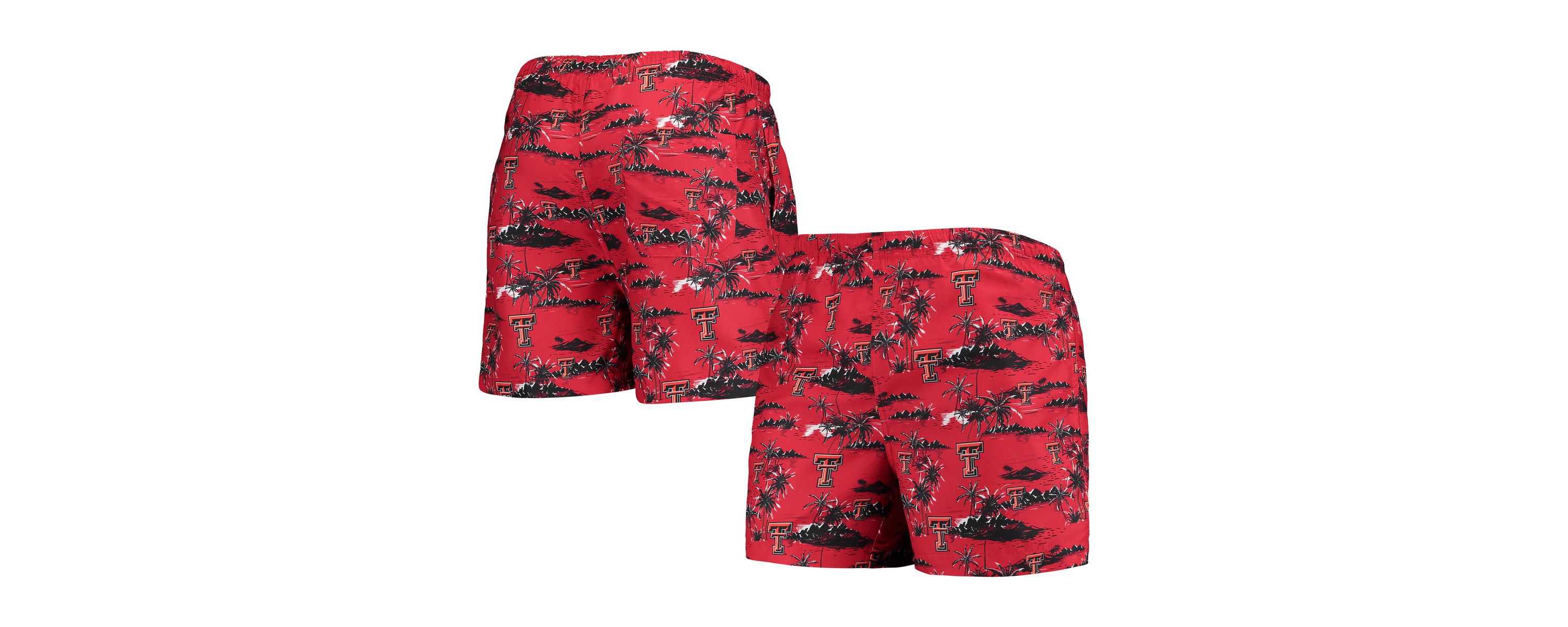 Texas Tech Red Raiders NCAA Texas Tech Raiders Island Palm Swim Trunks