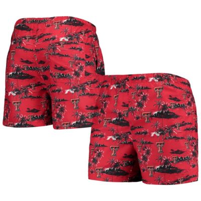 Texas Tech Red Raiders NCAA Island Palm Swim Trunks