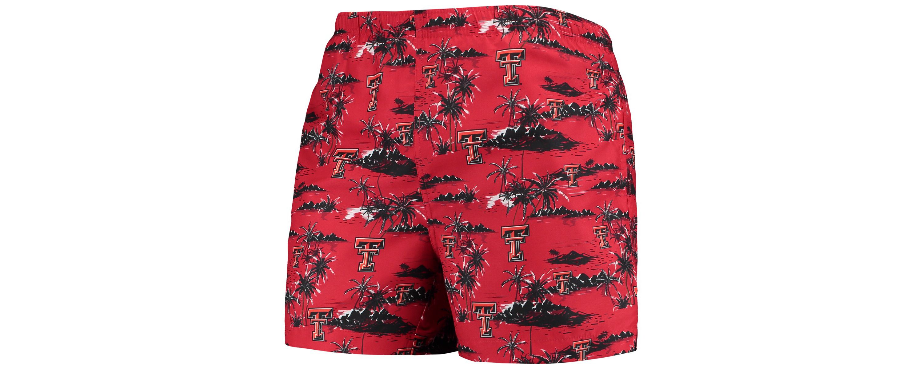 Texas Tech Red Raiders NCAA Texas Tech Raiders Island Palm Swim Trunks