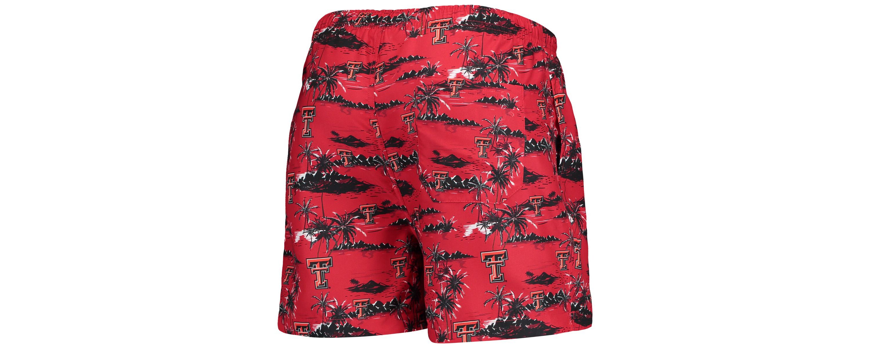 Texas Tech Red Raiders NCAA Texas Tech Raiders Island Palm Swim Trunks
