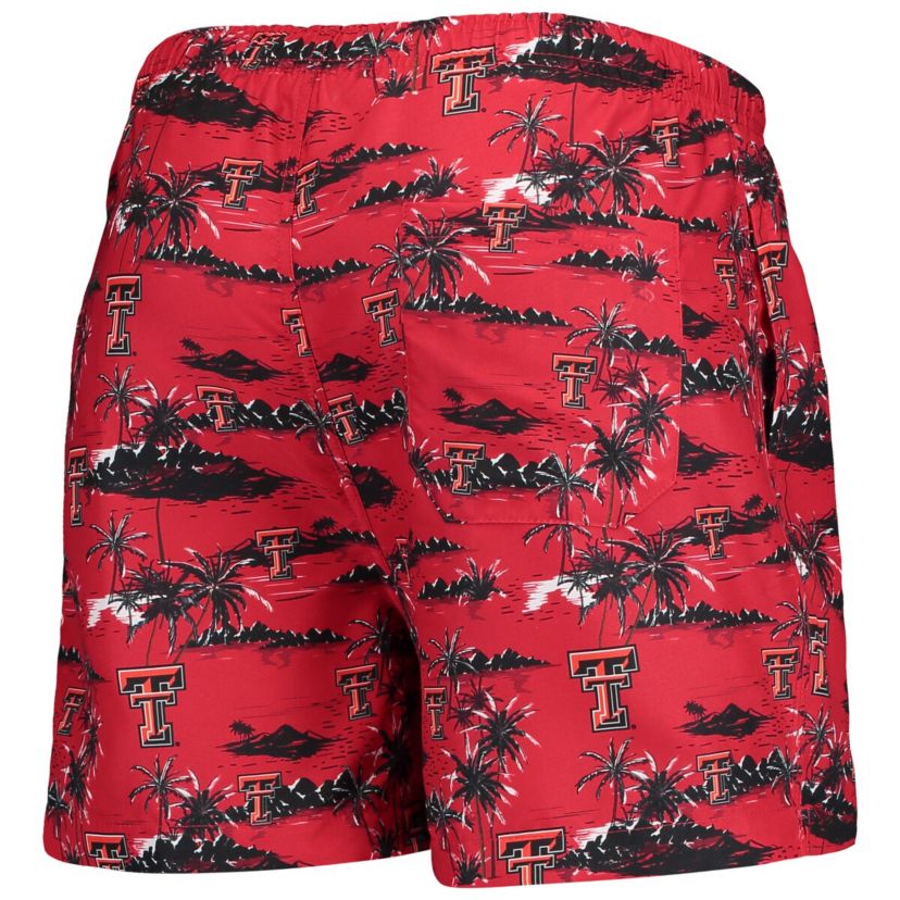 Texas Tech Red Raiders NCAA Texas Tech Raiders Island Palm Swim Trunks