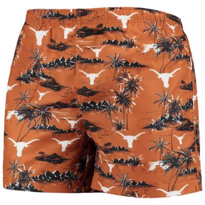 NCAA Texas Longhorns Island Palm Swim Trunks