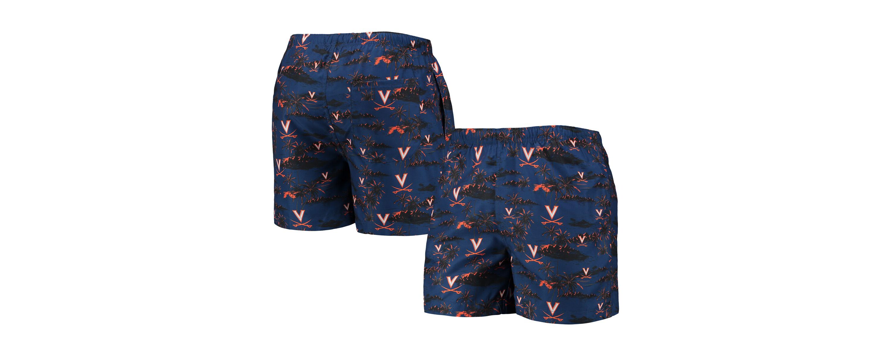 NCAA Virginia Cavaliers Island Palm Swim Trunks
