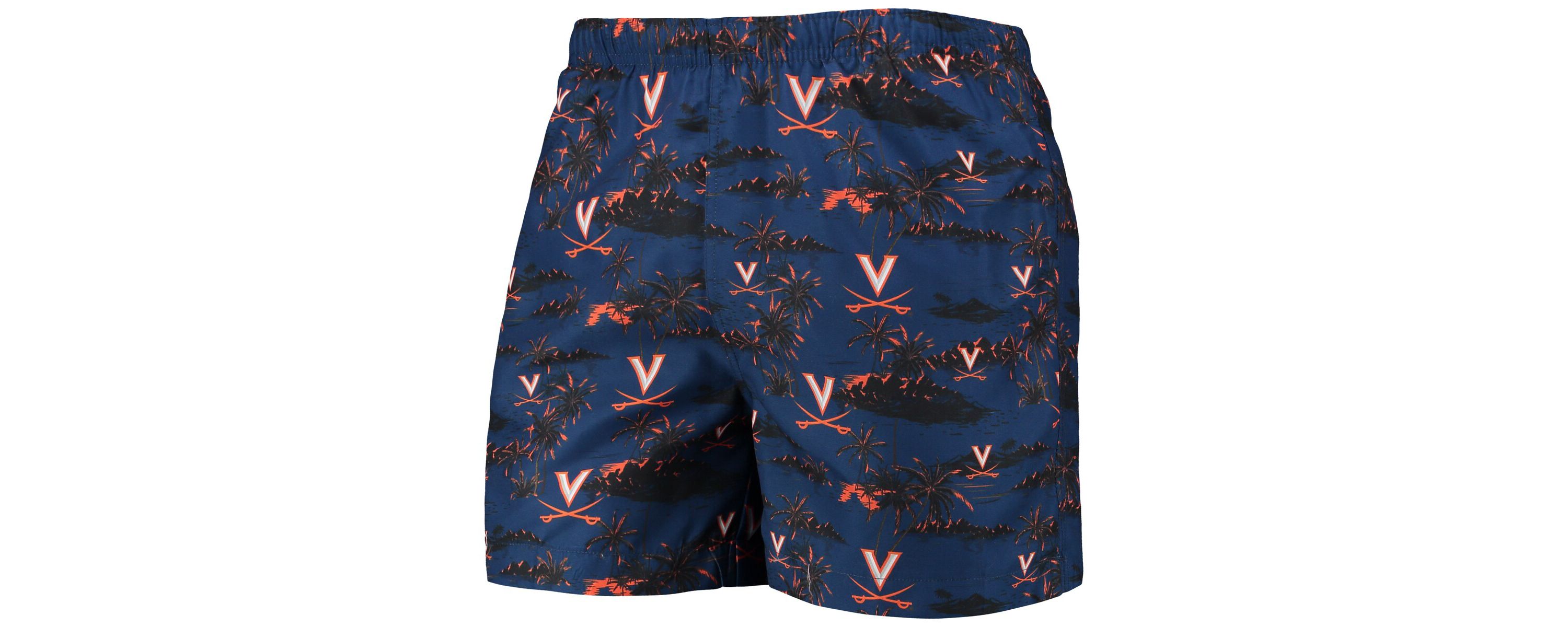 NCAA Virginia Cavaliers Island Palm Swim Trunks