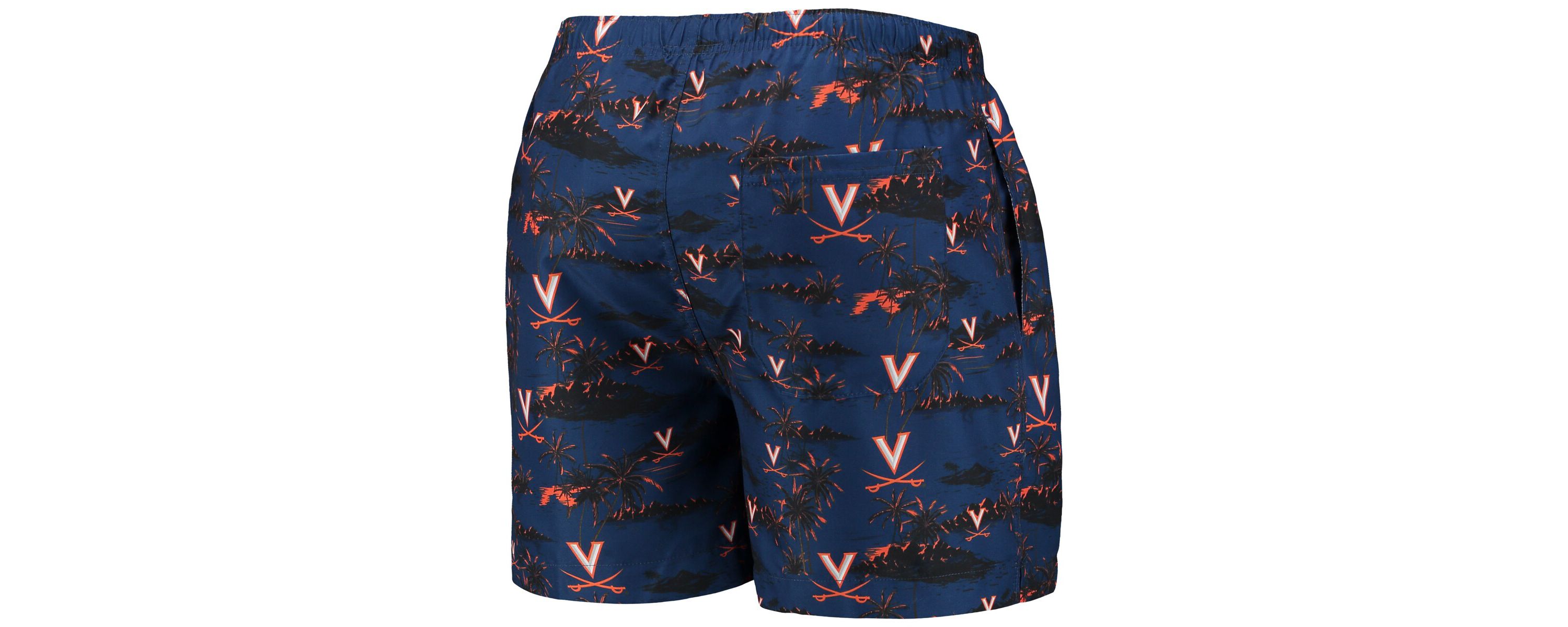 NCAA Virginia Cavaliers Island Palm Swim Trunks
