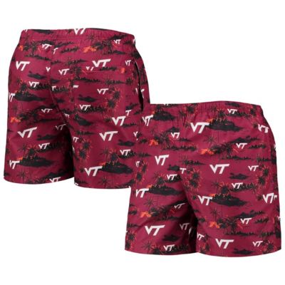 NCAA Virginia Tech Hokies Island Palm Swim Trunks