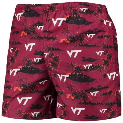 NCAA Virginia Tech Hokies Island Palm Swim Trunks