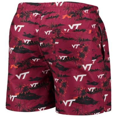 NCAA Virginia Tech Hokies Island Palm Swim Trunks