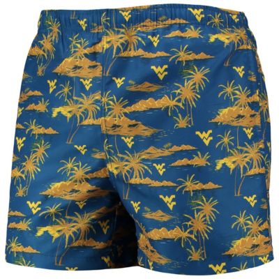 NCAA West Virginia Mountaineers Island Palm Swim Trunks