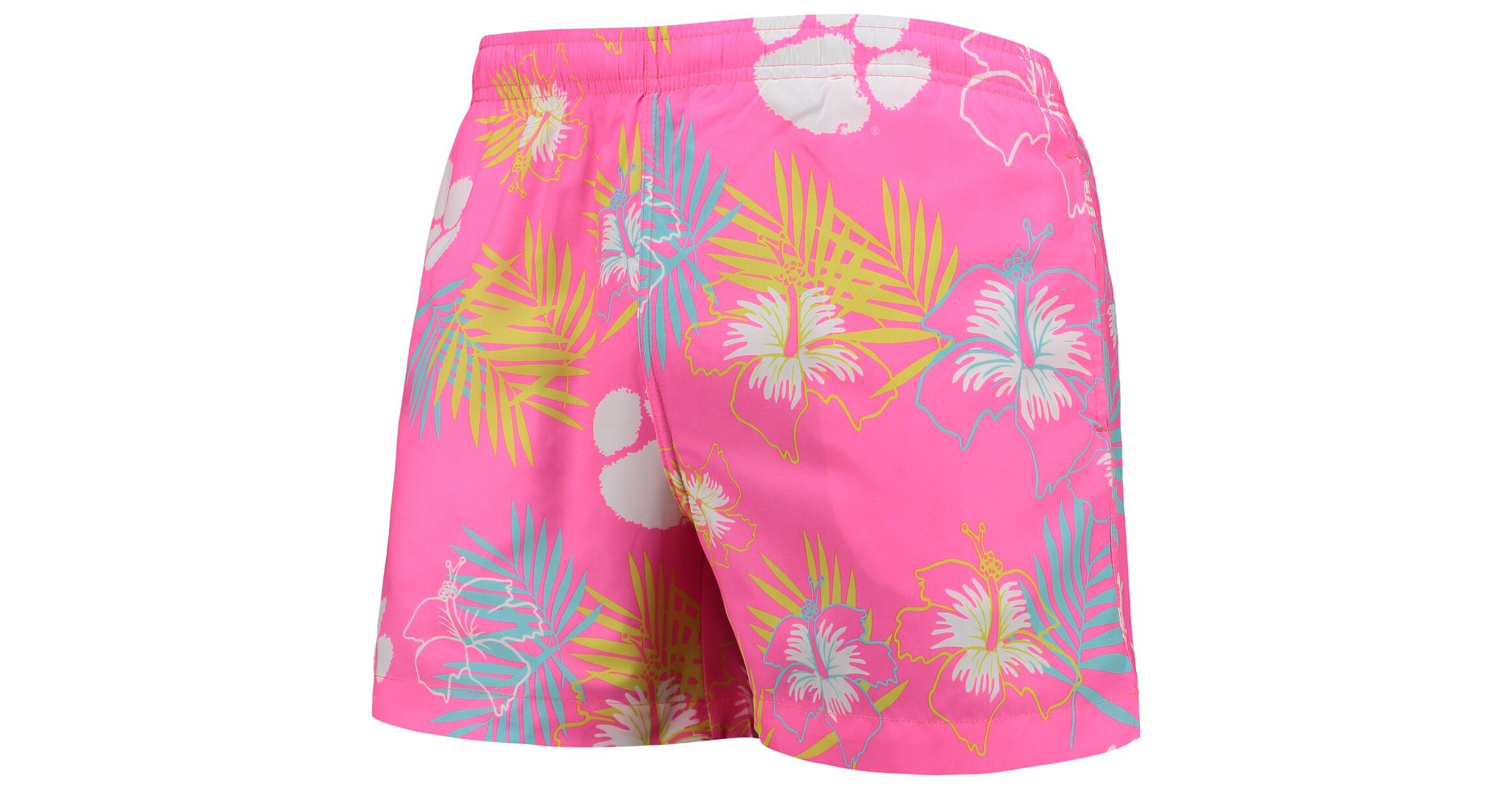 NCAA Clemson Tigers Neon Floral Swim Trunks