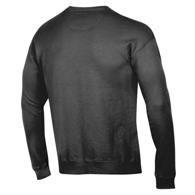 Clark Atlanta Panthers NCAA Clark Atlanta University Panthers Stack Garment Dyed Crewneck Pullover Sweatshirt