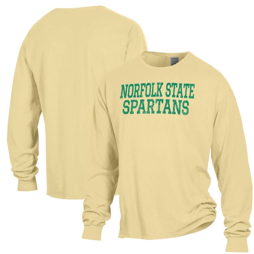 NCAA Norfolk State Spartans Stack Garment Dyed Long Sleeve T-Shirt