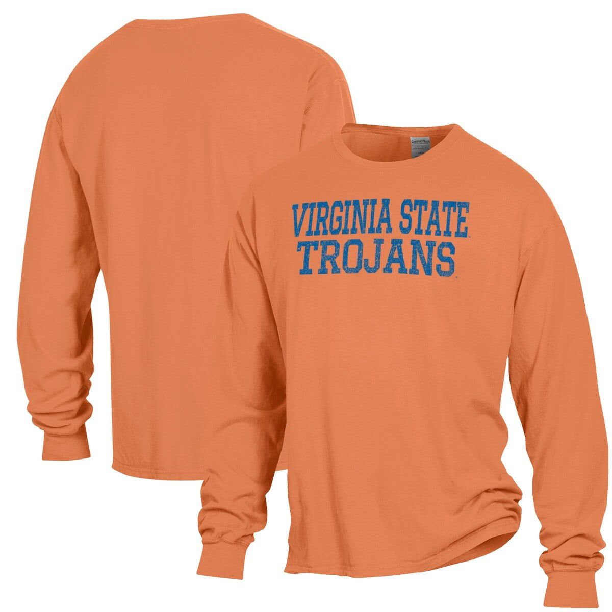 NCAA Virginia State Trojans Stack Garment Dyed Long Sleeve T-Shirt