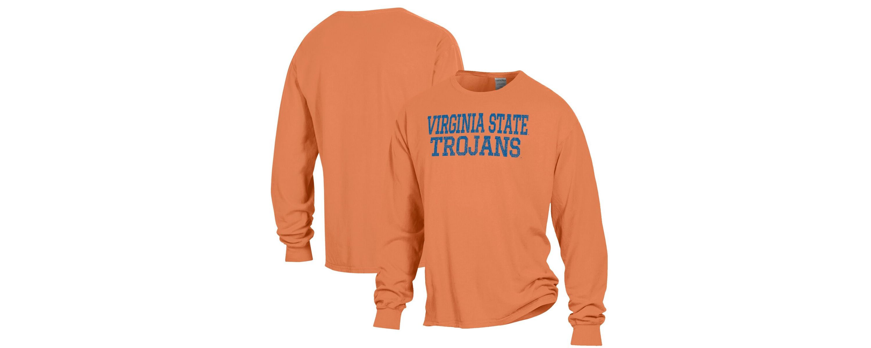 NCAA Virginia State Trojans Stack Garment Dyed Long Sleeve T-Shirt