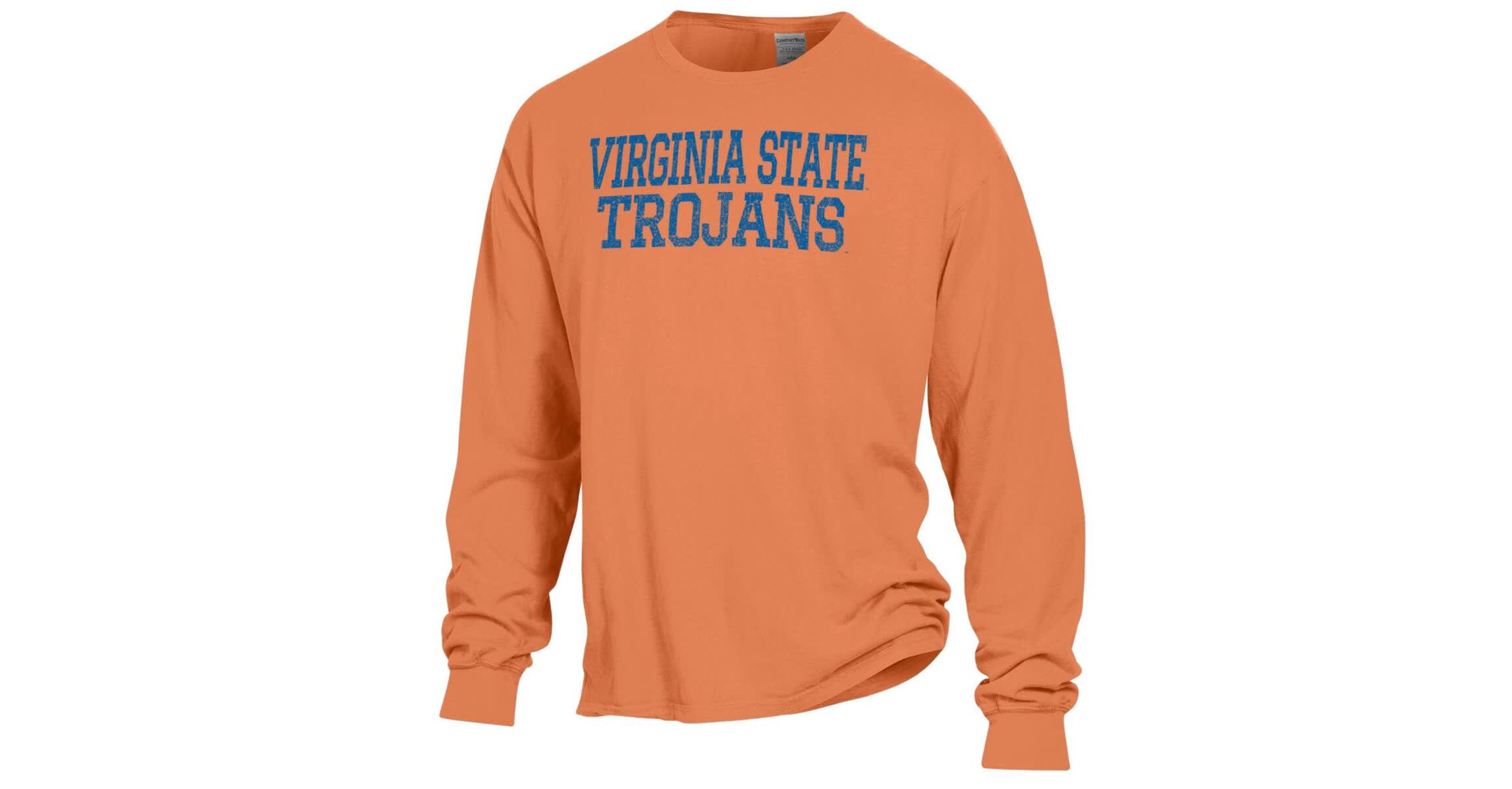 NCAA Virginia State Trojans Stack Garment Dyed Long Sleeve T-Shirt