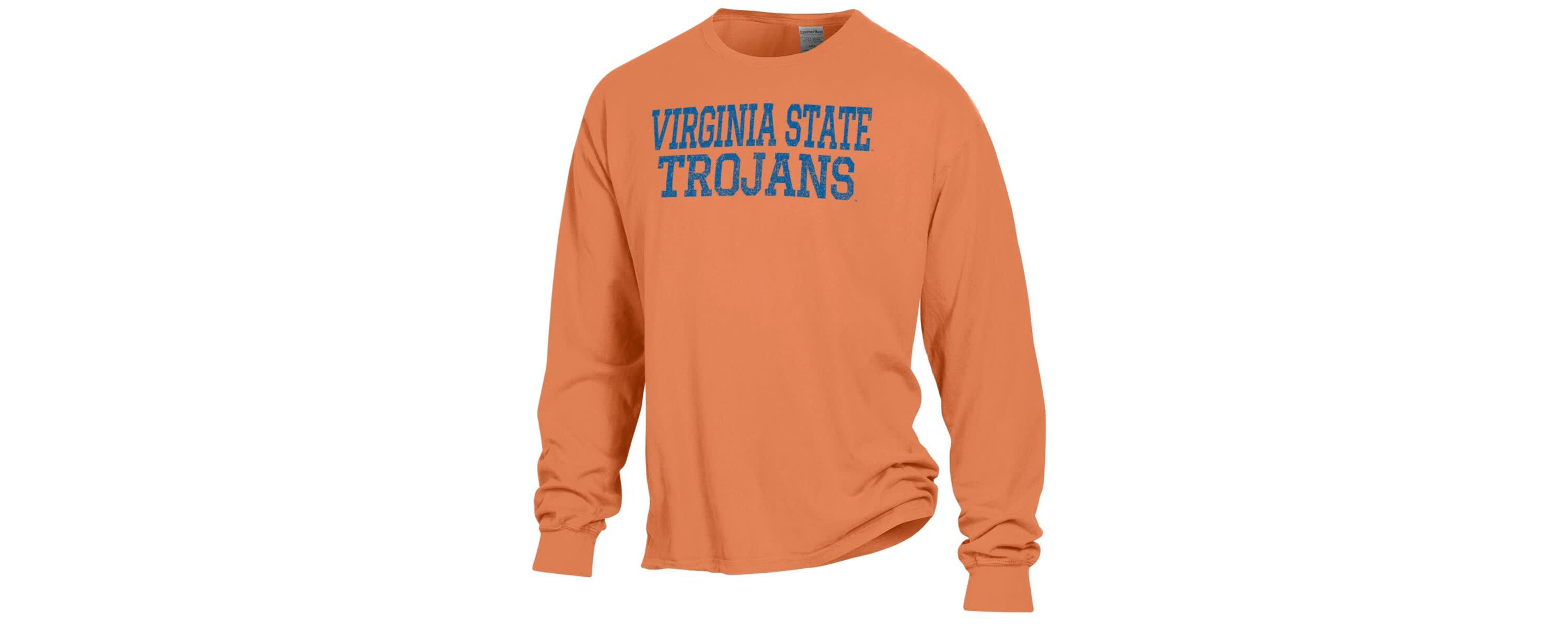 NCAA Virginia State Trojans Stack Garment Dyed Long Sleeve T-Shirt