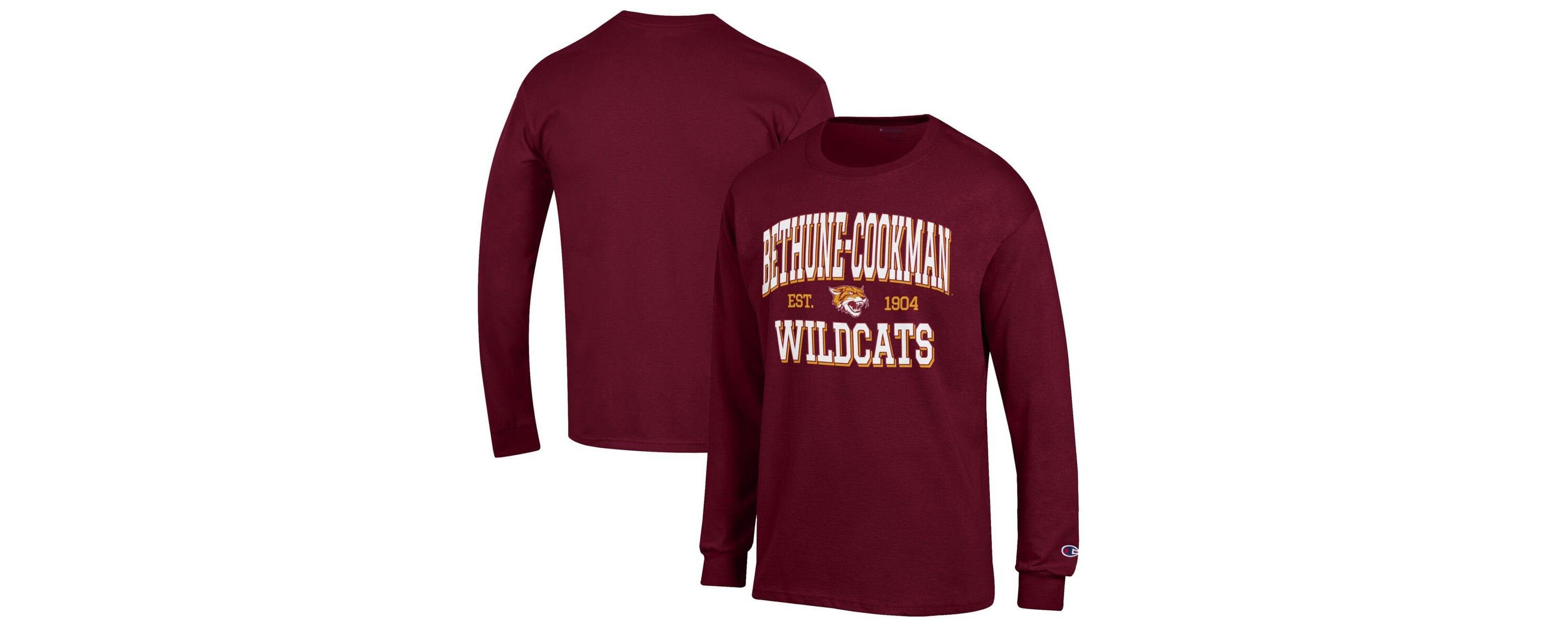 NCAA Bethune-Cookman Wildcats Jersey Est. Date Long Sleeve T-Shirt