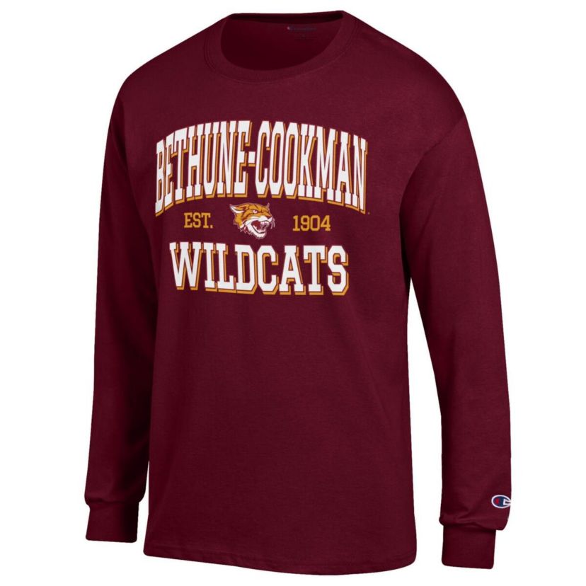 NCAA Bethune-Cookman Wildcats Jersey Est. Date Long Sleeve T-Shirt