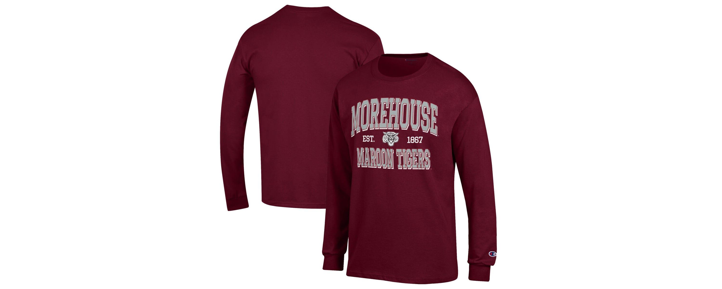 Morehouse Maroon Tigers NCAA Morehouse Tigers Jersey Est. Date Long Sleeve T-Shirt