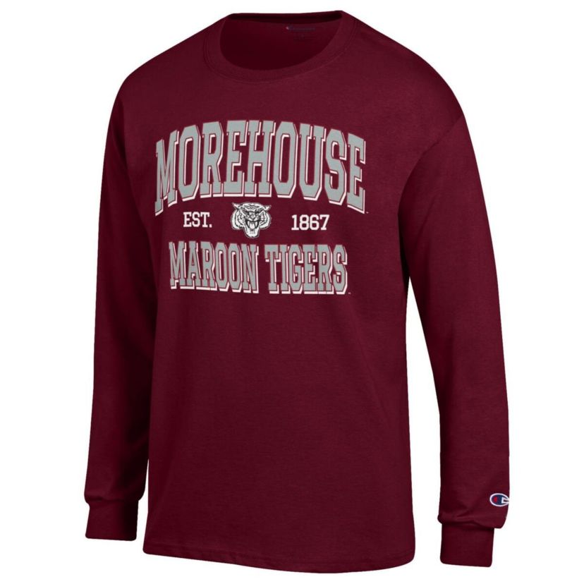 Morehouse Maroon Tigers NCAA Morehouse Tigers Jersey Est. Date Long Sleeve T-Shirt