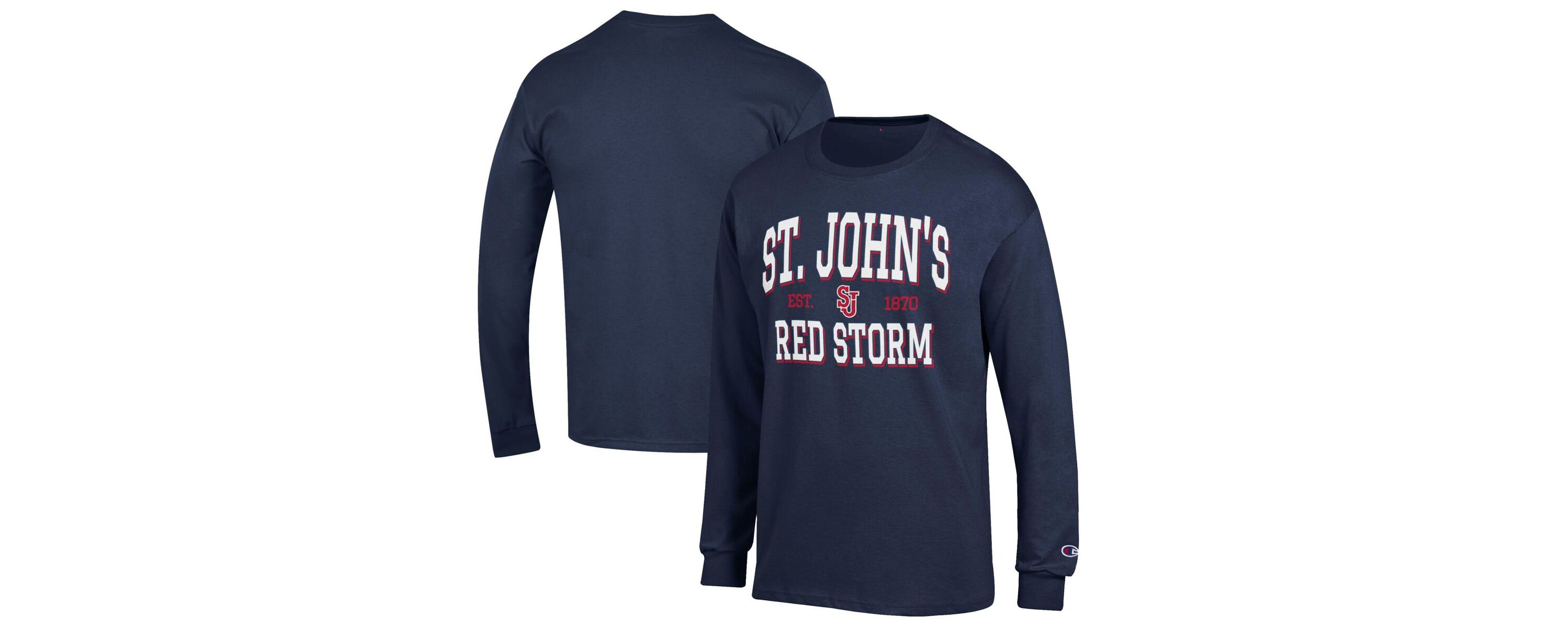 St. Johns Red Storm NCAA St. Johns Storm Jersey Est. Date Long Sleeve T-Shirt