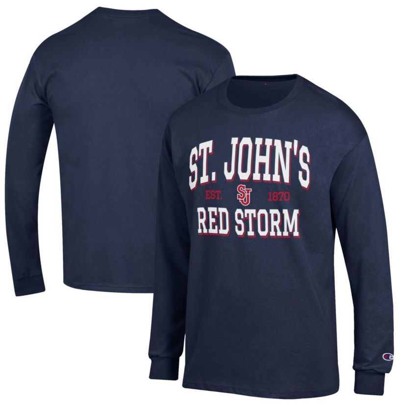 St. Johns Red Storm NCAA St. Johns Storm Jersey Est. Date Long Sleeve T-Shirt