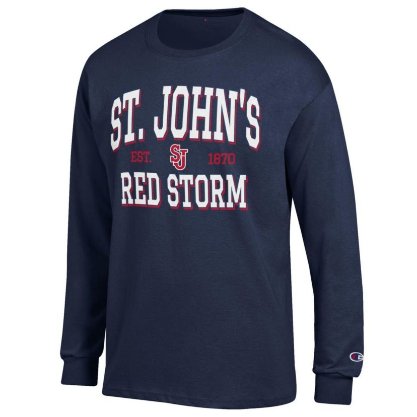 St. Johns Red Storm NCAA St. Johns Storm Jersey Est. Date Long Sleeve T-Shirt