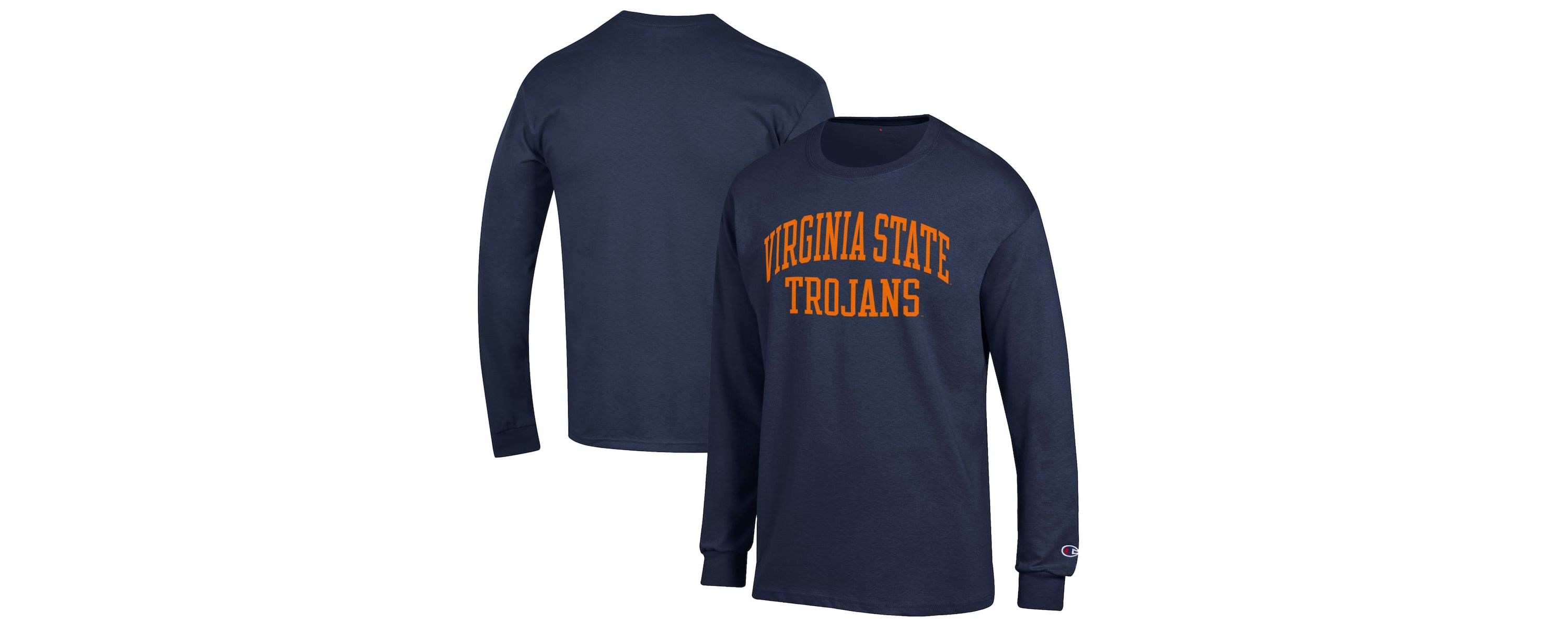 NCAA Virginia State Trojans Jersey Long Sleeve T-Shirt
