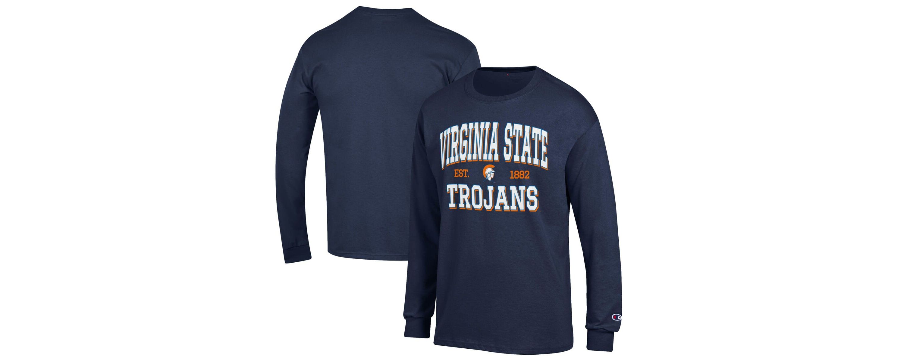 NCAA Virginia State Trojans Jersey Est. Date Long Sleeve T-Shirt