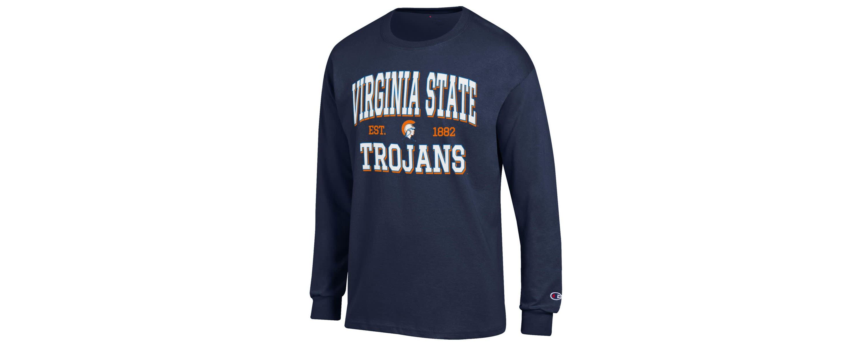 NCAA Virginia State Trojans Jersey Est. Date Long Sleeve T-Shirt