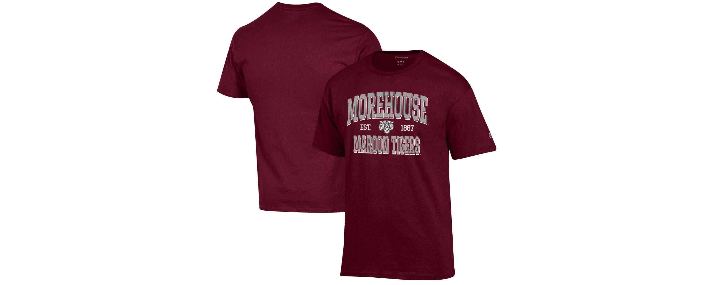 Morehouse Maroon Tigers NCAA Morehouse Tigers Est. Date Jersey T-Shirt