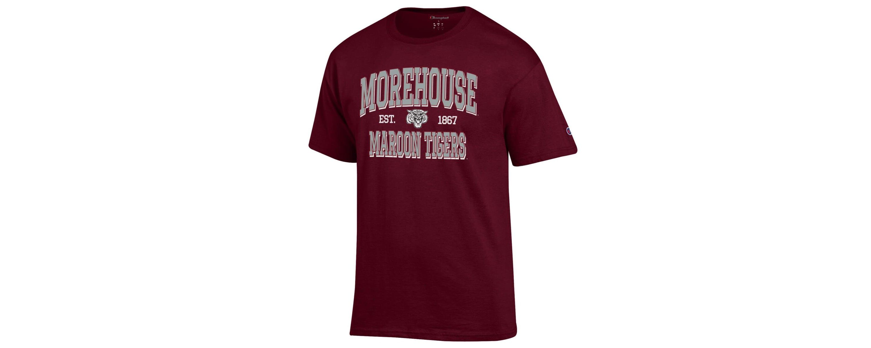 Morehouse Maroon Tigers NCAA Morehouse Tigers Est. Date Jersey T-Shirt