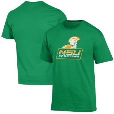 Champion Men's NCAA Norfolk State Spartans Primary Jersey T-Shirt, Green, 3XL