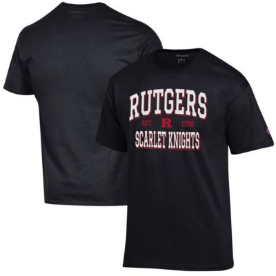 Champion Men's Rutgers Scarlet Knights NCAA Rutgers Knights Est. Date Jersey T-Shirt