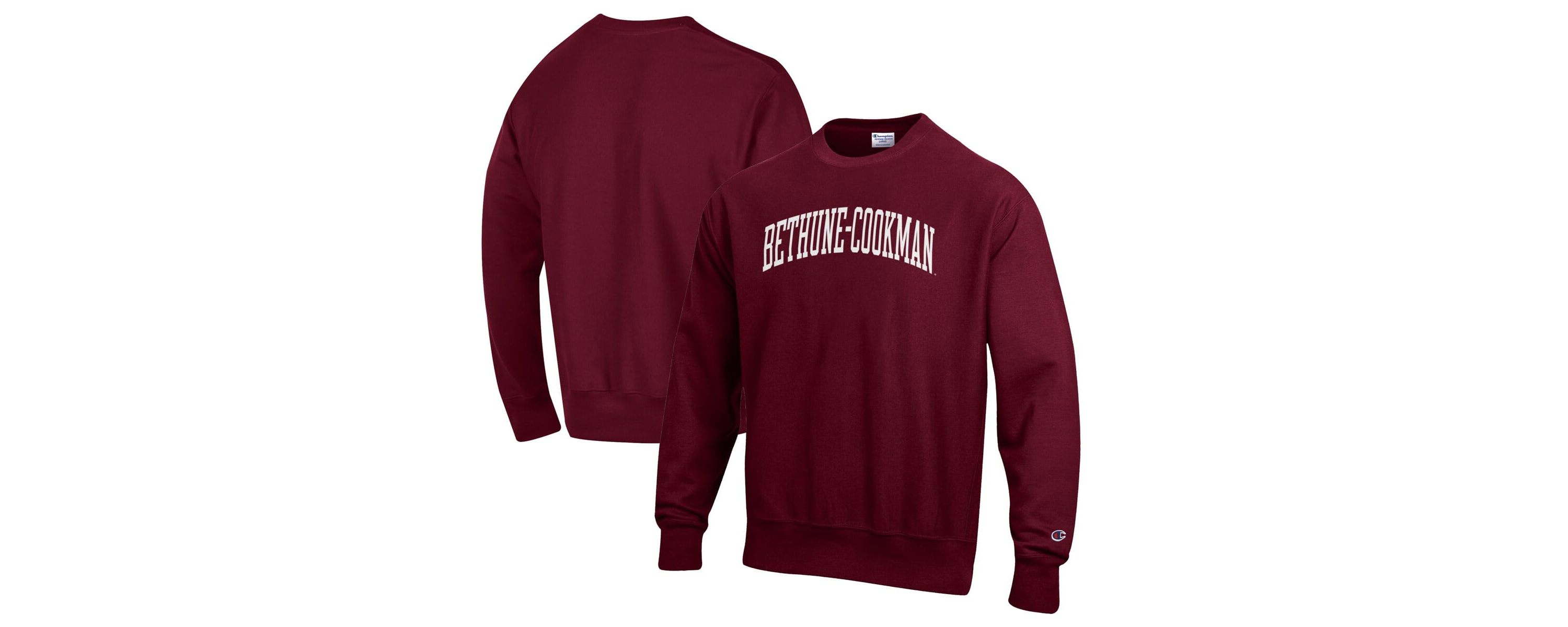 NCAA Bethune-Cookman Wildcats Reverse Weave Fleece Crewneck Sweatshirt