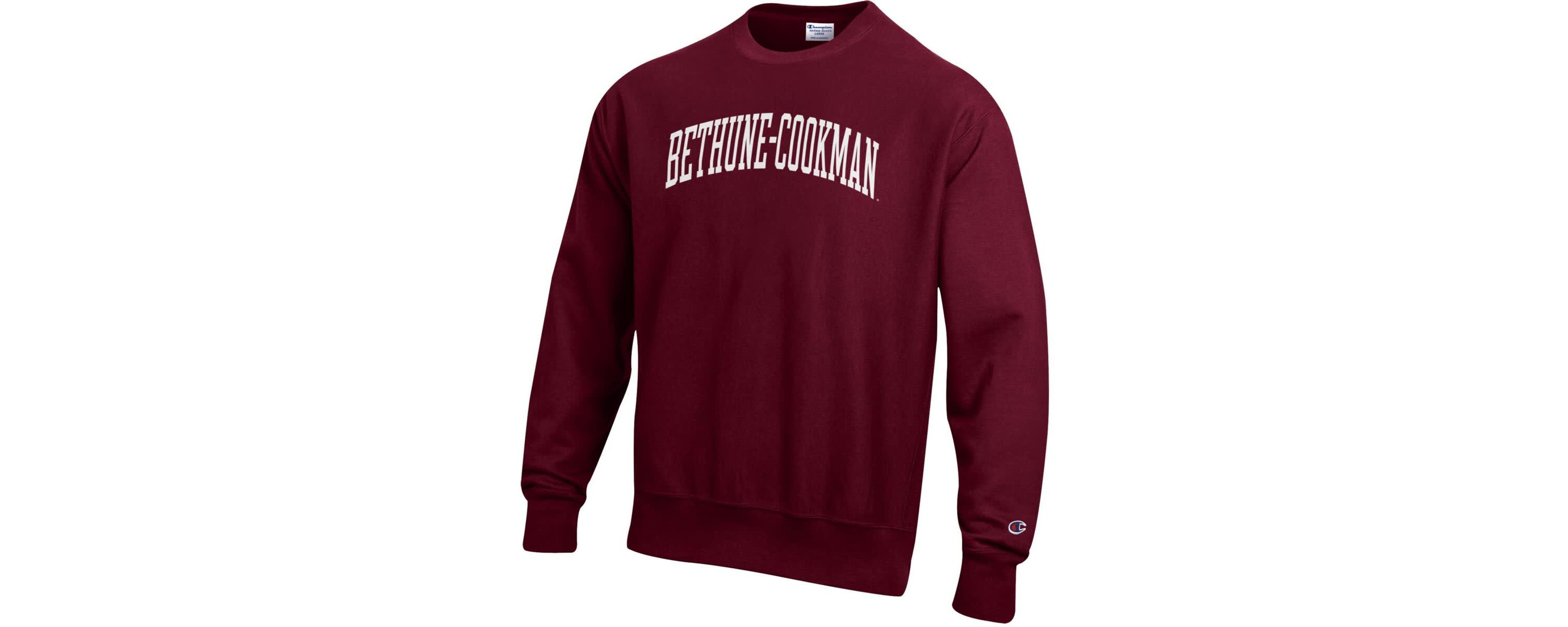 NCAA Bethune-Cookman Wildcats Reverse Weave Fleece Crewneck Sweatshirt