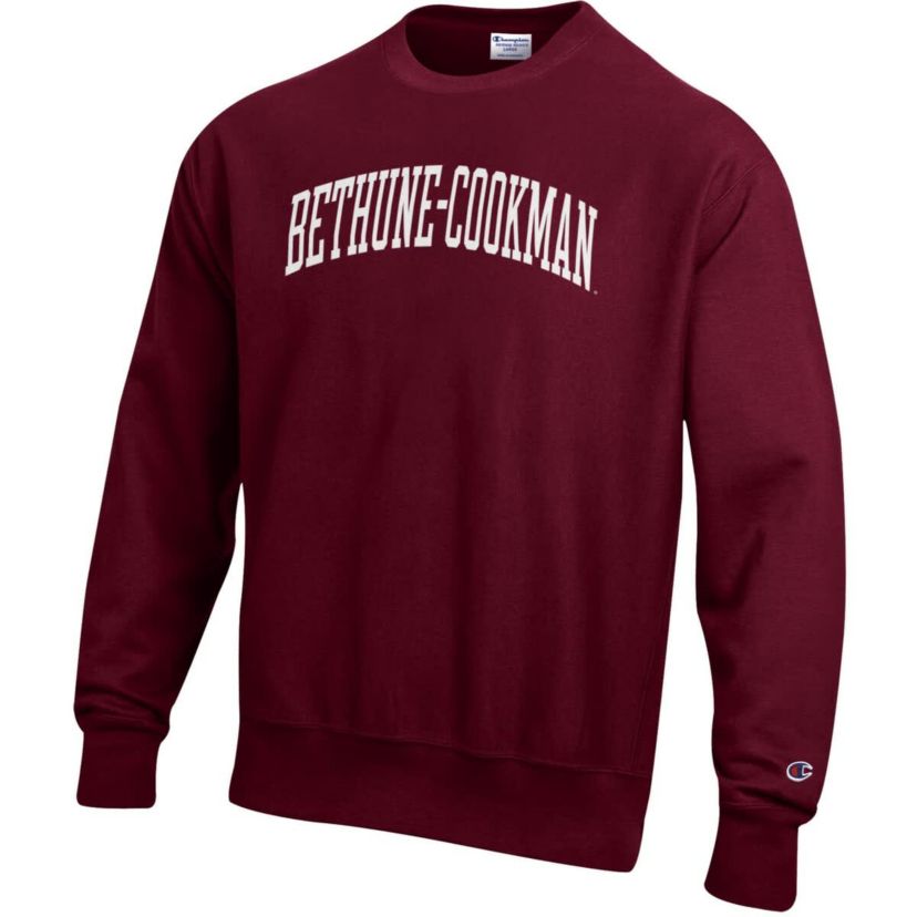 NCAA Bethune-Cookman Wildcats Reverse Weave Fleece Crewneck Sweatshirt