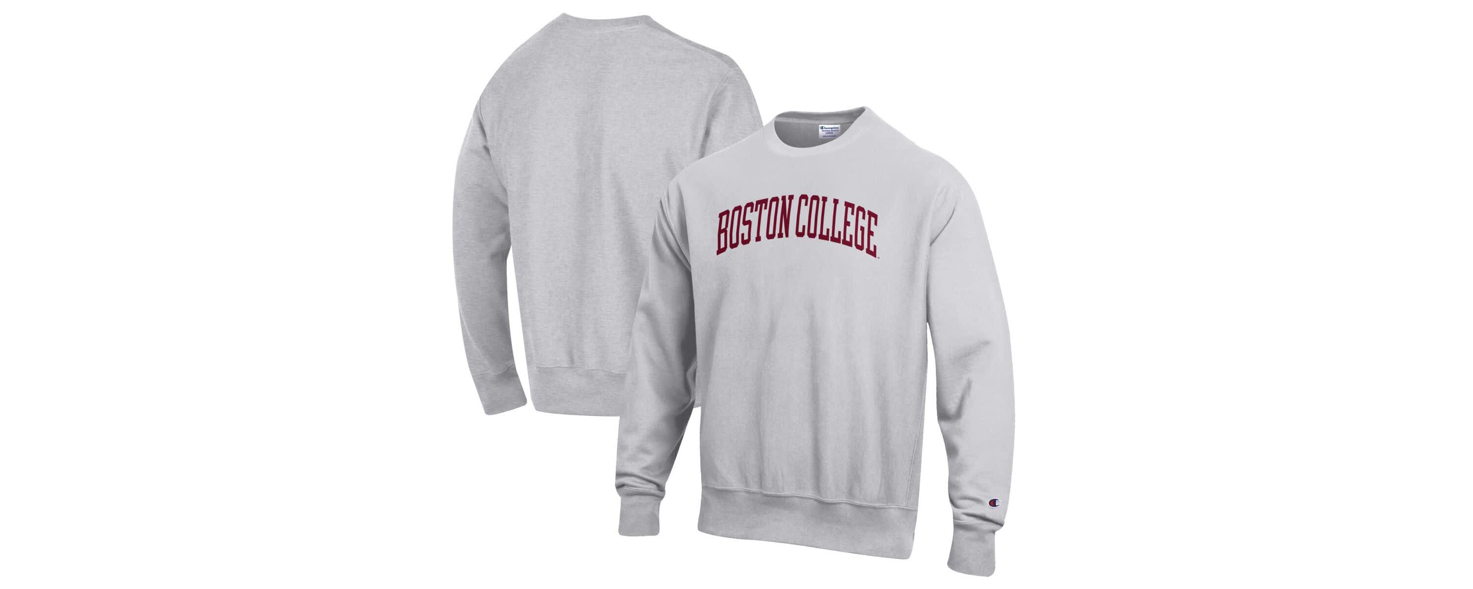 Boston College Eagles NCAA ed Boston NCAA Eagles Reverse Weave Fleece Crewneck Sweatshirt