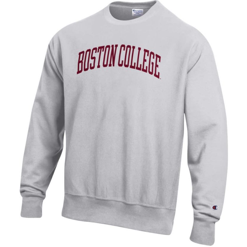 Boston College Eagles NCAA ed Boston NCAA Eagles Reverse Weave Fleece Crewneck Sweatshirt