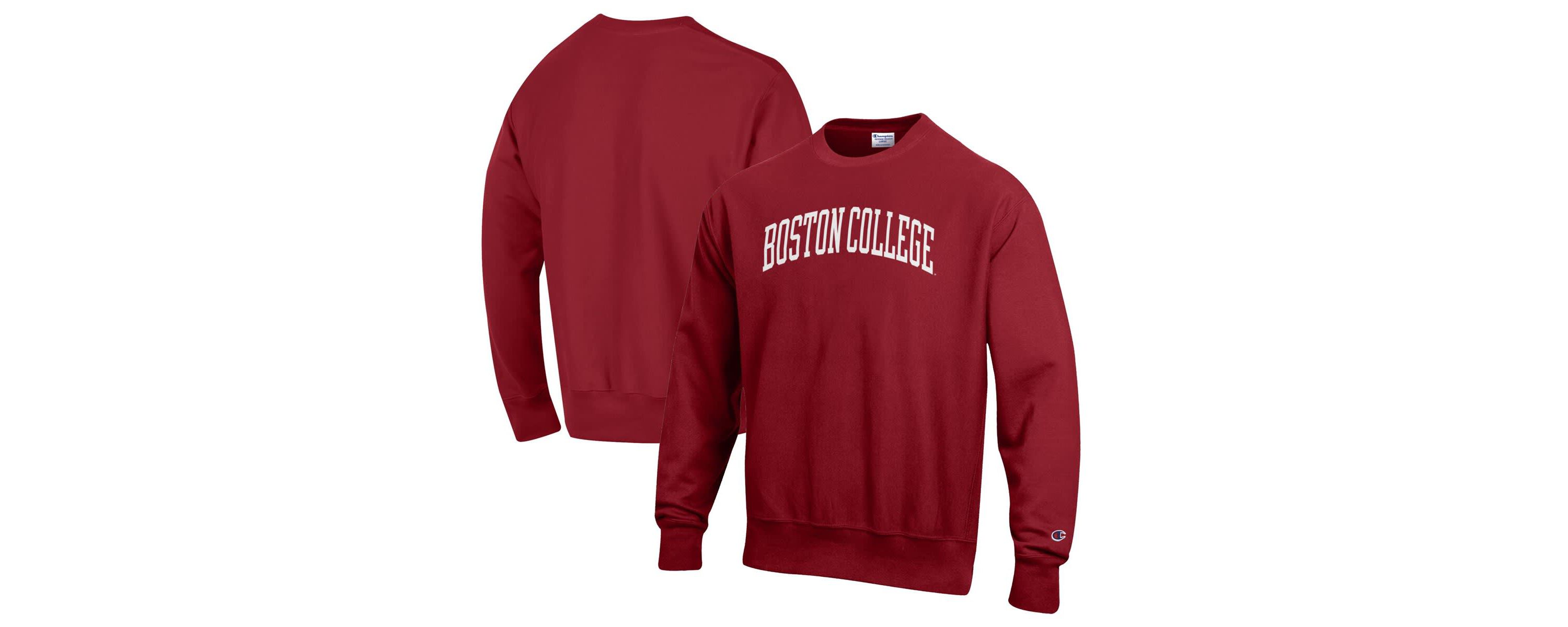Boston College Eagles NCAA Boston NCAA Eagles Reverse Weave Fleece Crewneck Sweatshirt