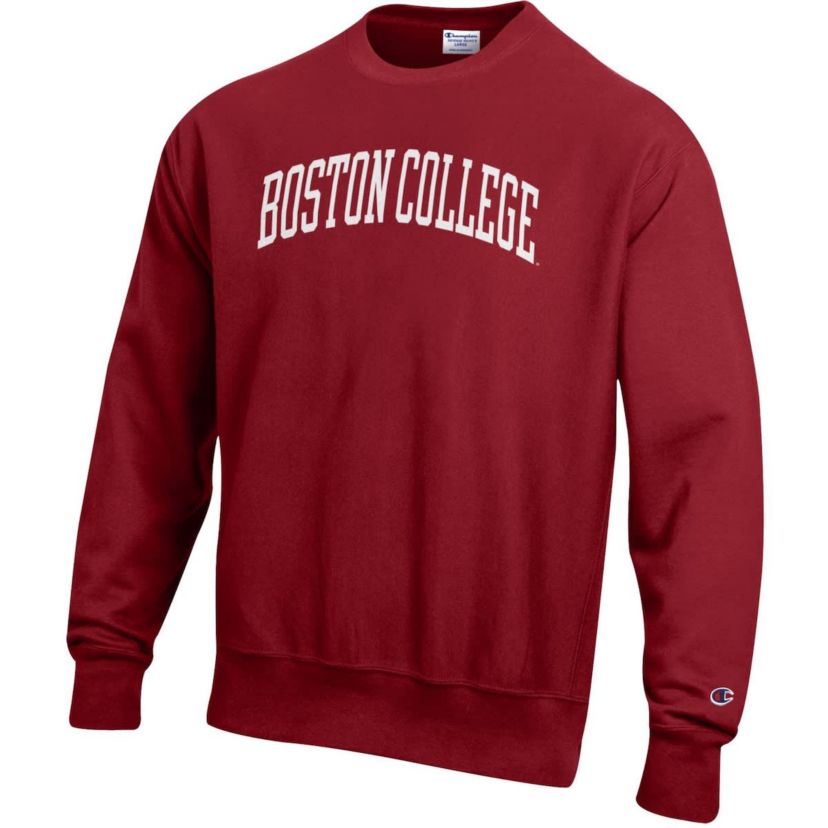 Boston College Eagles NCAA Boston NCAA Eagles Reverse Weave Fleece Crewneck Sweatshirt