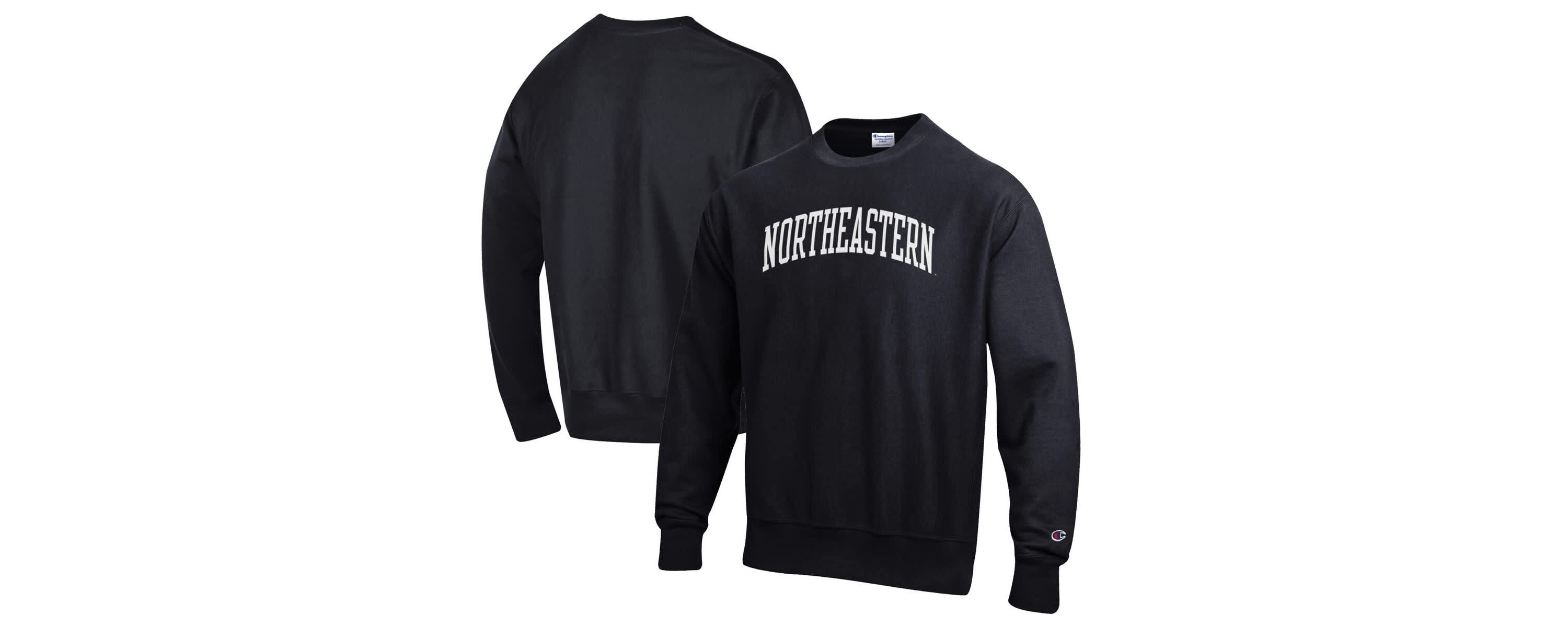 NCAA Northeastern Huskies Reverse Weave Fleece Crewneck Sweatshirt