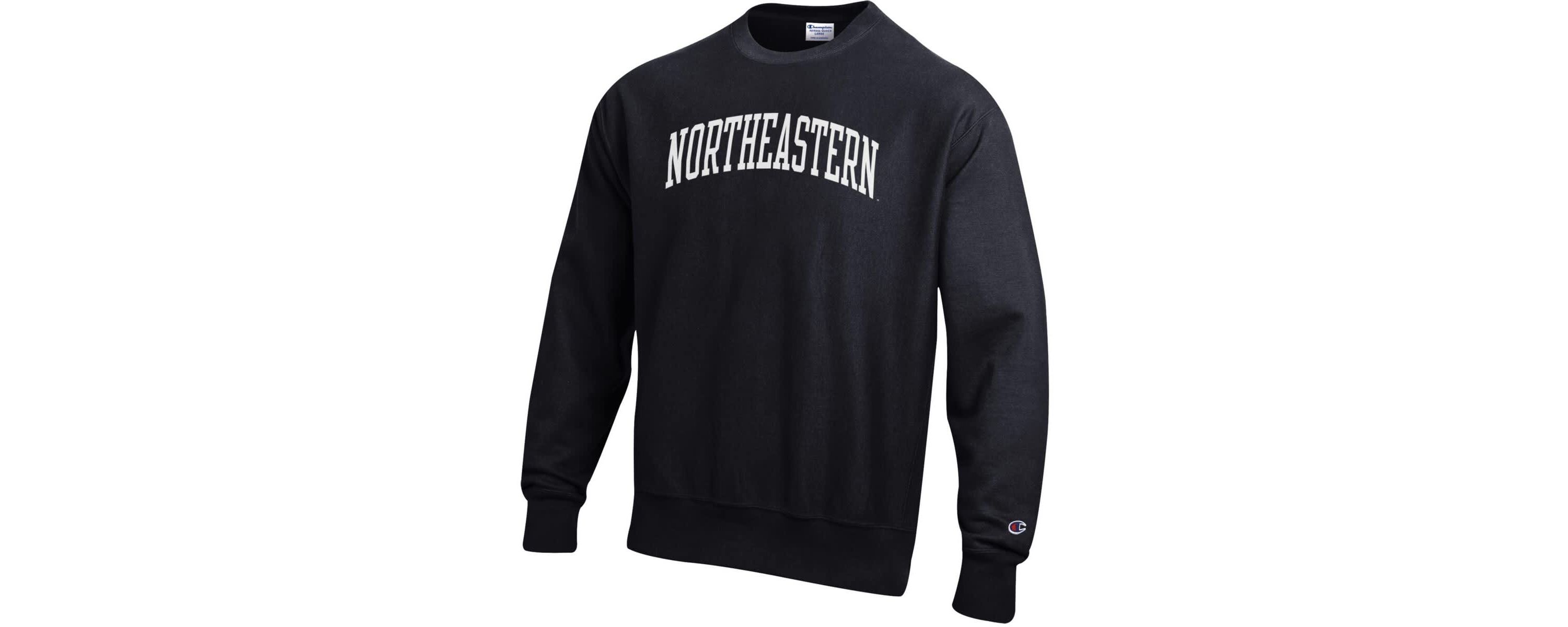 NCAA Northeastern Huskies Reverse Weave Fleece Crewneck Sweatshirt