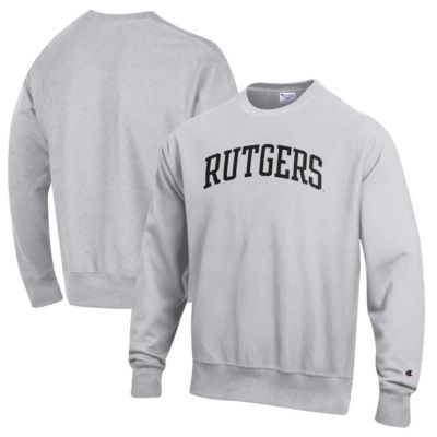 Champion Men's Rutgers Scarlet Knights NCAA ed Rutgers Knights Reverse Weave Fleece Crewneck Sweatshirt
