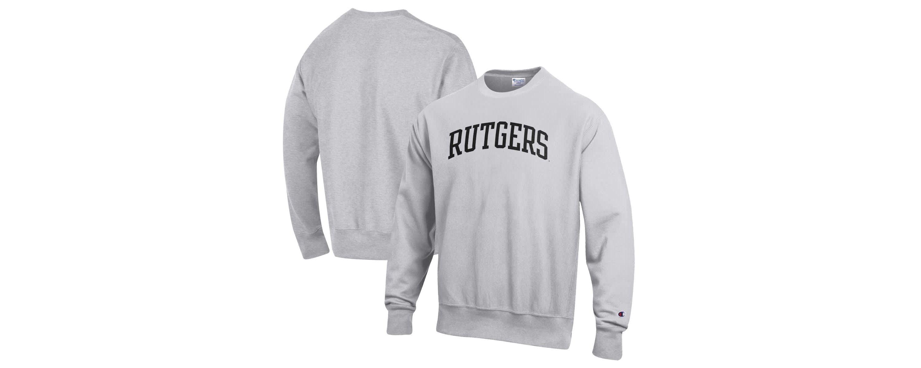 Rutgers Scarlet Knights NCAA ed Rutgers Knights Reverse Weave Fleece Crewneck Sweatshirt
